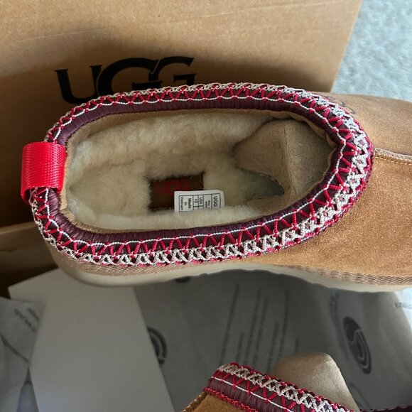 UGG Tazz Chestnut Platform Mule Clog Slipper - Picture 8 of 13